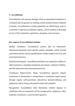 Educational Leadership from Accreditation to Quality Education and ...