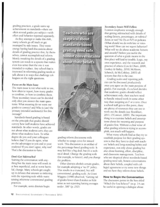Educational Leadership November 2011 Grading