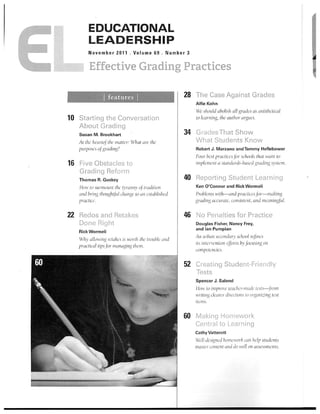 Educational Leadership November 2011 Grading