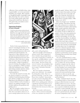 Educational Leadership November 2011 Grading