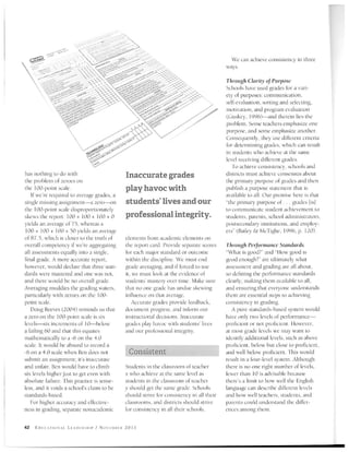 Educational Leadership November 2011 Grading