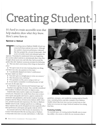 Educational Leadership November 2011 Grading