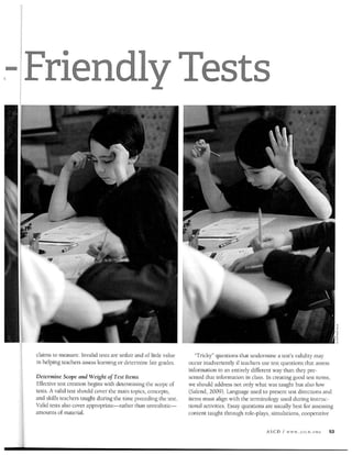 Educational Leadership November 2011 Grading