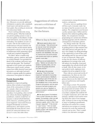 Educational Leadership November 2011 Grading
