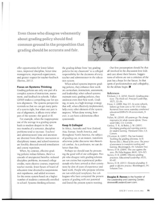 Educational Leadership November 2011 Grading