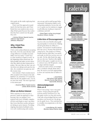 Educational Leadership November 2011 Grading