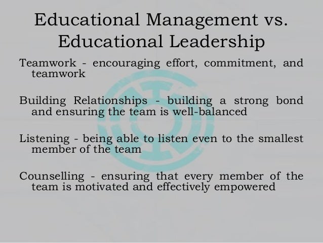 Dissertation educational leadership management
