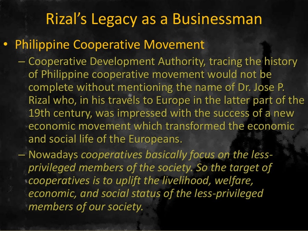 Educational legacies of rizal selected partial