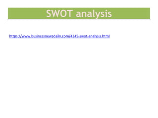 SWOT analysis
https://www.businessnewsdaily.com/4245-swot-analysis.html
 