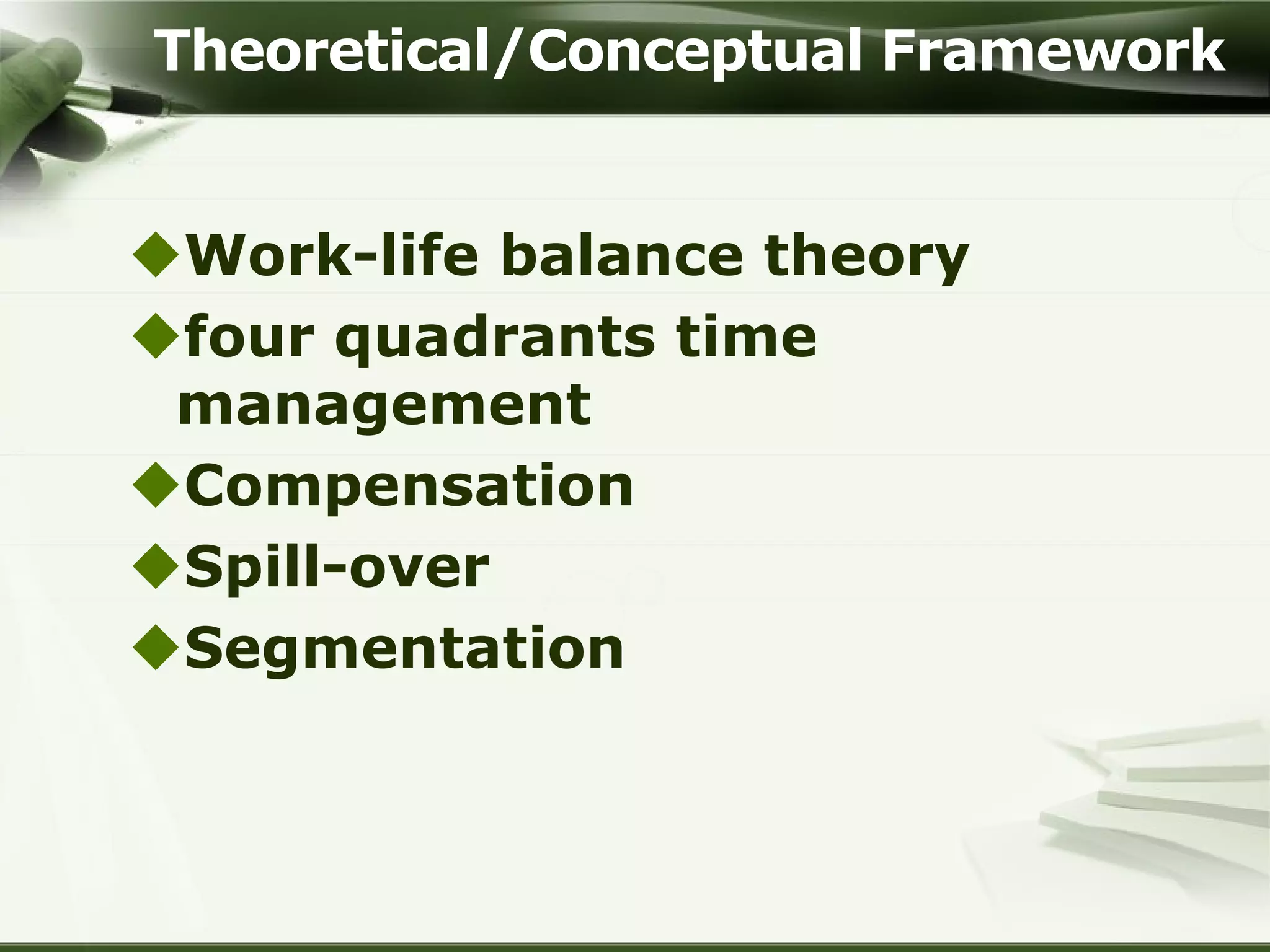 Educational managers' four life quadrants | PDF