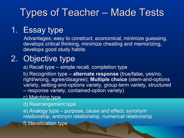 Educational measurement and evaluation