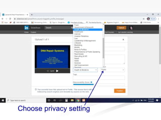 Choose privacy setting
 