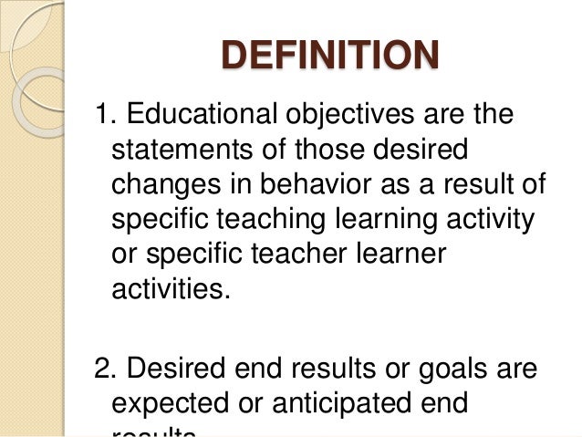 statement of educational objectives educational objectives statement of educational objectives educational objectives