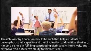 Educational Philosophy - A Student's Perspective