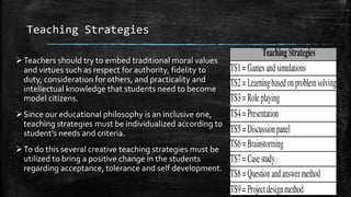 Educational Philosophy - A Student's Perspective
