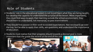 Educational Philosophy - A Student's Perspective