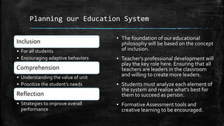 Educational Philosophy - A Student's Perspective