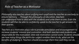 Educational Philosophy - A Student's Perspective