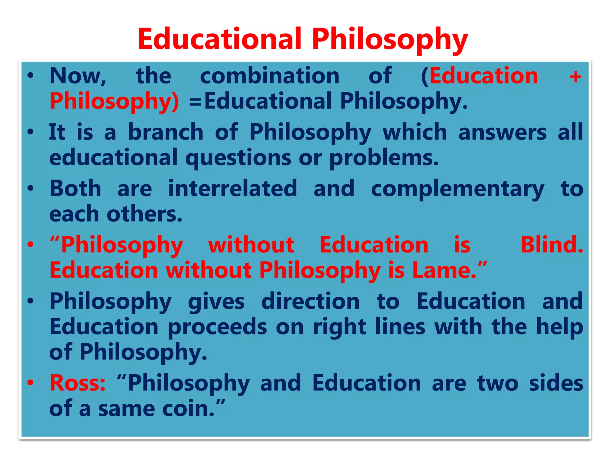 Educational Philosophy , nature and its function.. M.A pptx.pptx