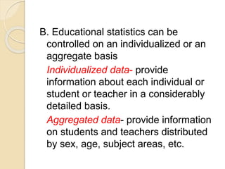 BASIC STATISTICAL TOOLS IN EDUCATIONAL PLANNING | PPTX