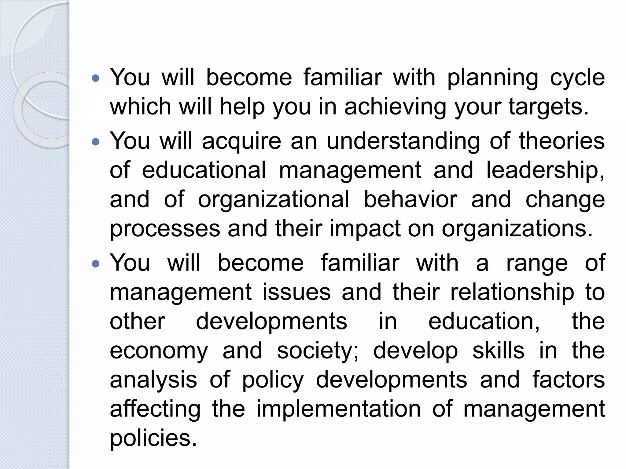 Educational planning and Management | PPT