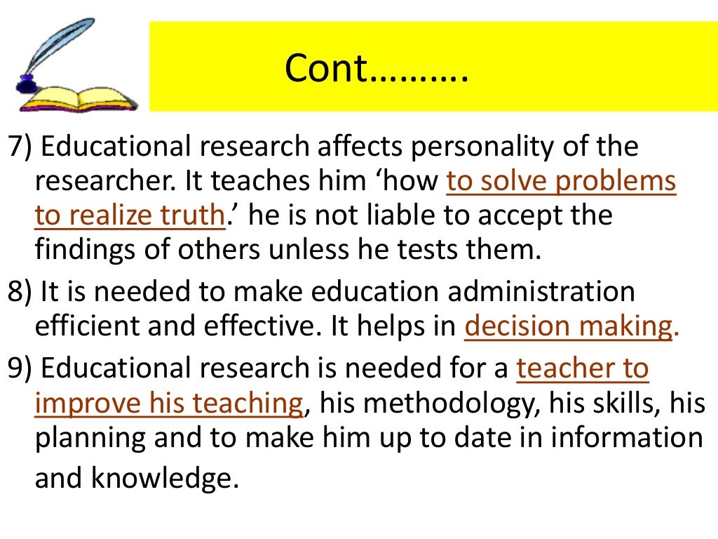 Educational research