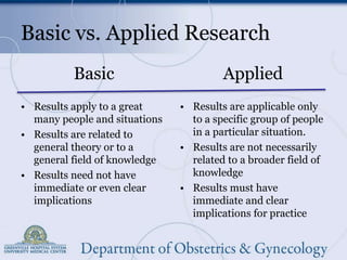 Educational Research 102: Selecting the Best Study Design for your ...
