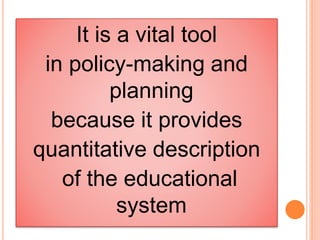 Educational statistics by SCF | PPTX