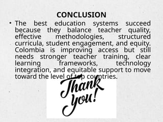 Comparative Analysis of the World's Best Education Systems and Colombia ...