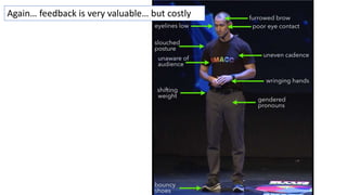 Again… feedback is very valuable… but costly
 