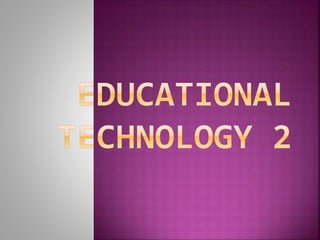 Educational technology 2 appendix | PPTX