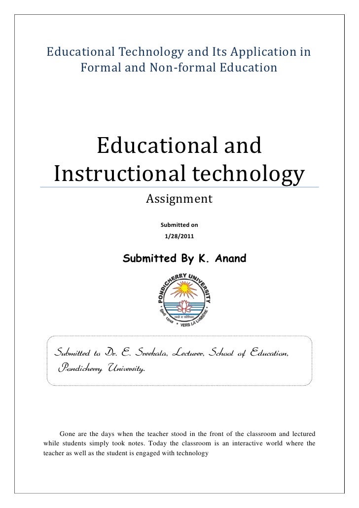 Educational Technology And Its Application