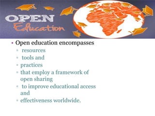 Educational technology @ distance & open education | PPTX
