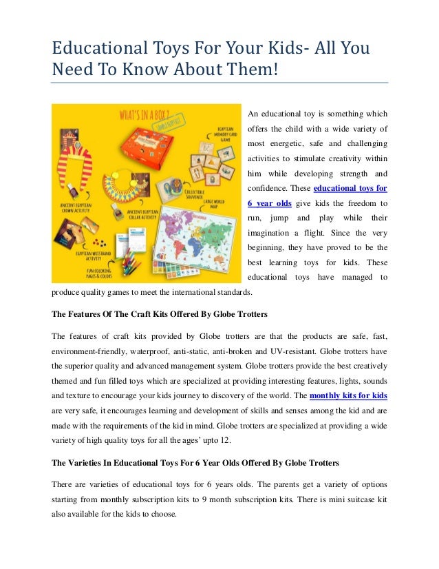 learning kits for 6 year olds