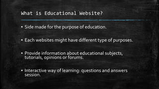 Educational websites for language learning | PPTX