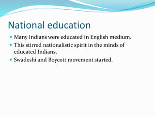 Education and british rule | PPTX