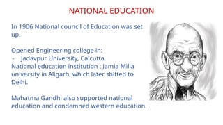 Education and British Rule presentation for class tenth | PPTX