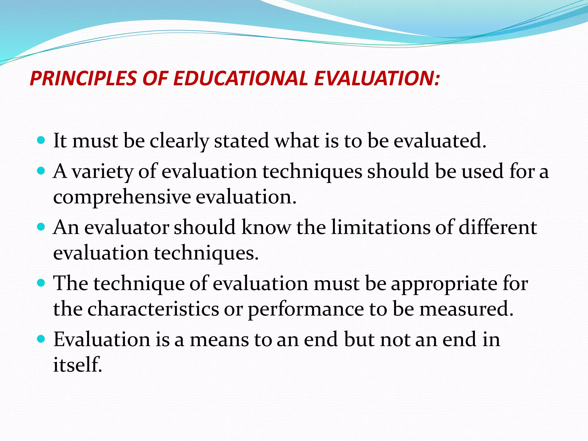 WHAT IS EVALUATION IN EDUCATION PDF NOTES visual data 4