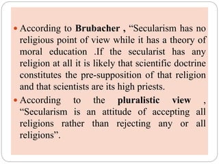 Education and secularism | PPTX