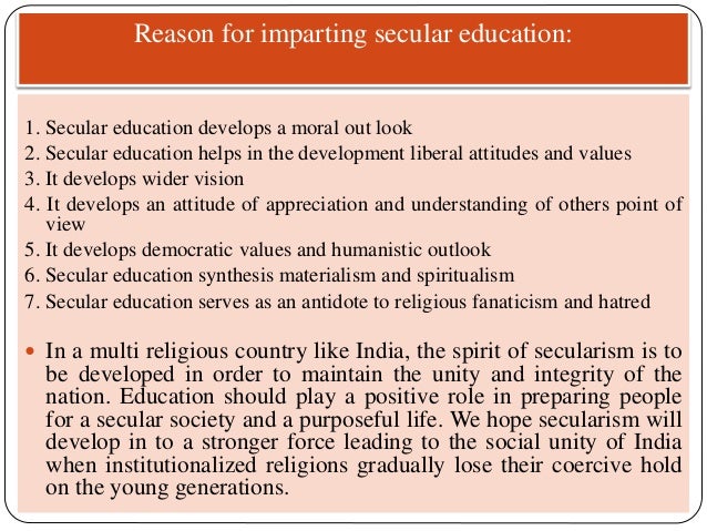 Education And Secularism