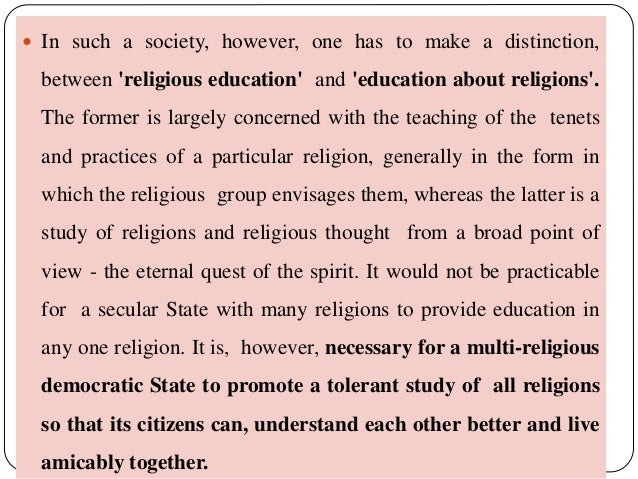 Speech on secularism in our multi religious society