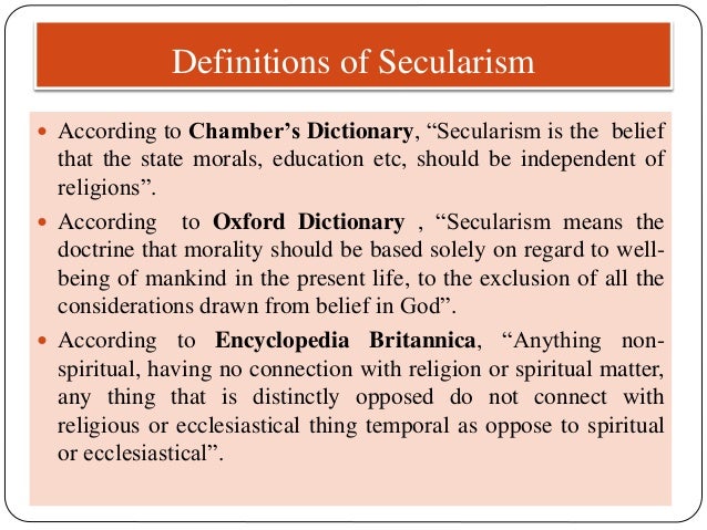 Education And Secularism