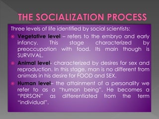 Education and socialization