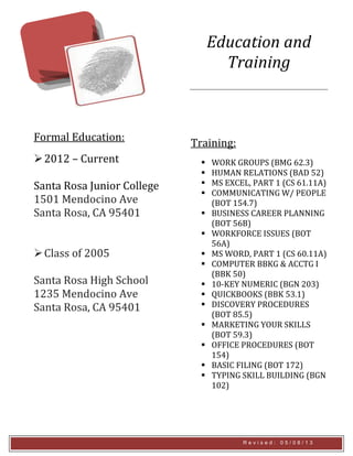 Professional Course Document Information.pdf Education and training | DOCX