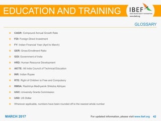 Education and Training Sector Report - March 2017 | PDF