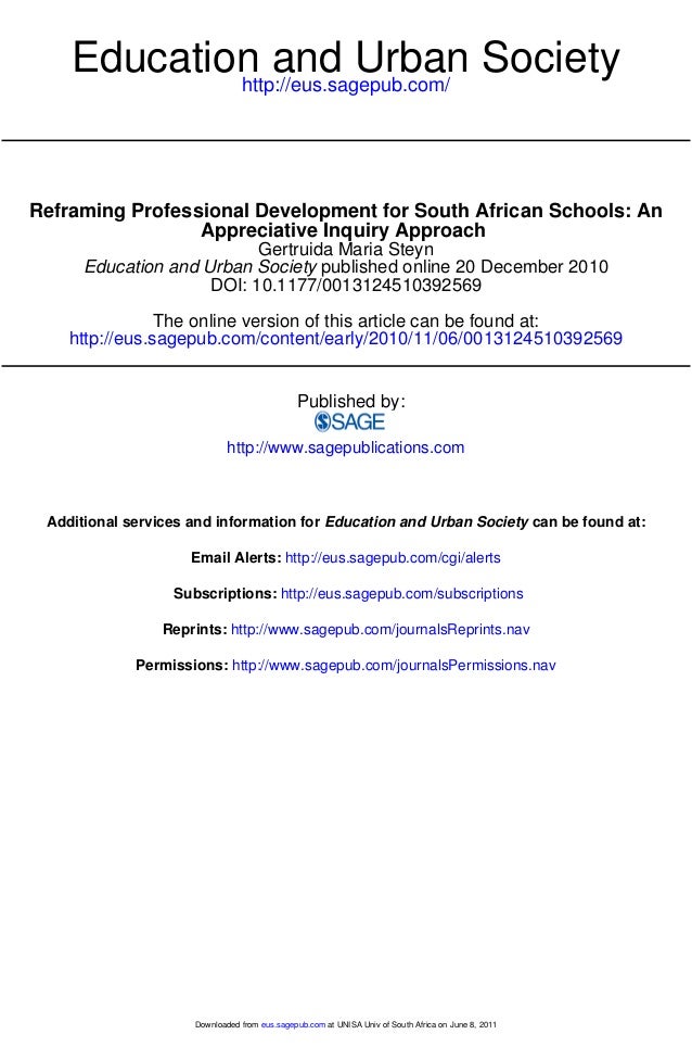 Education and urban society ie schools and ai 2011l