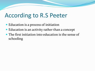 Education as initiation | PPTX