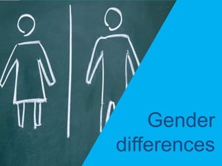 Gender
differences
 