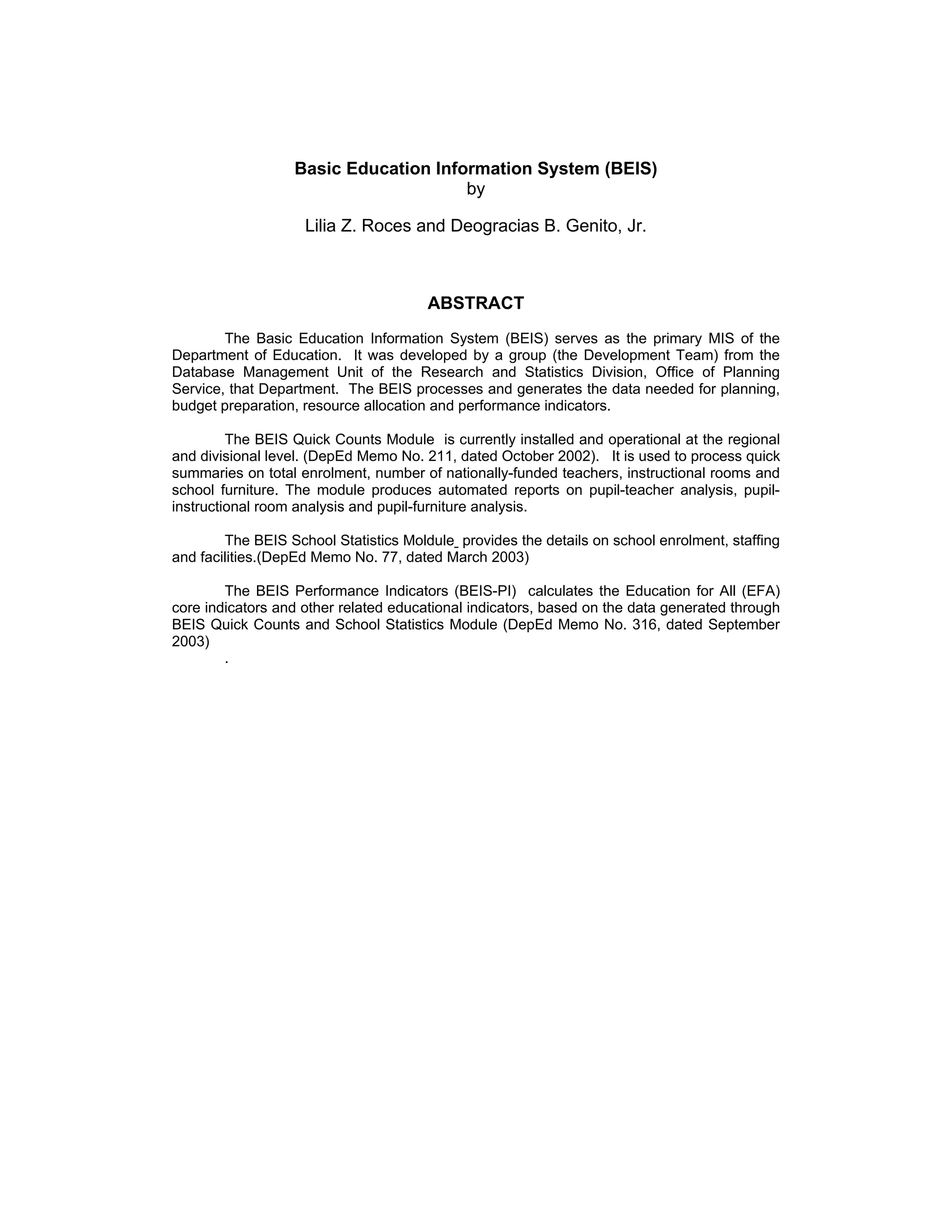 Education beis | PDF