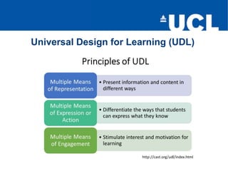 Universal Design for Learning (UDL)
 